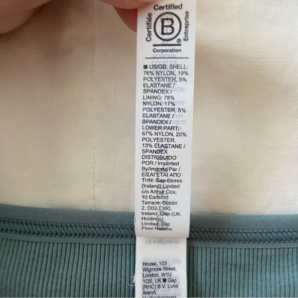 Athleta Blue Cheetah Print Aurora Seamless Crop Rib Tank - Picture 7 of 16